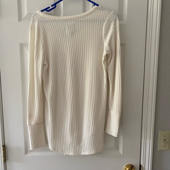 Waffle knit white shirt - Picture 2 of 2